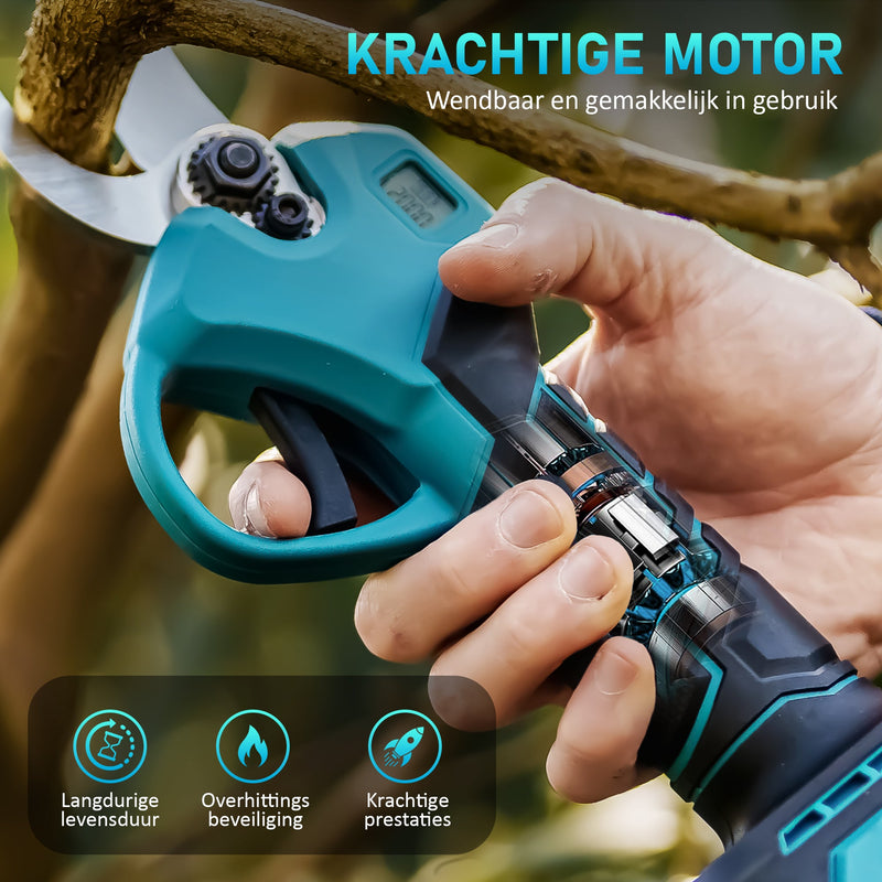 Laden Sie das Bild in Galerie -Viewer, Trimmex® elektrische Gartenschere – inklusive Tragetasche und zwei leistungsstarken Akkus (2,0 Ah)
