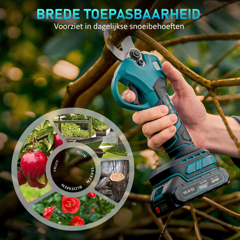 Laden Sie das Bild in Galerie -Viewer, Trimmex® elektrische Gartenschere – inklusive Tragetasche und zwei leistungsstarken Akkus (2,0 Ah)
